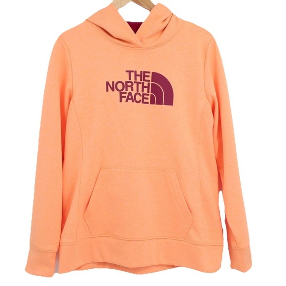 The North Face Tops - The North Face Women's Pullover Hoodie Sweatshirt Peach Berry Size Large